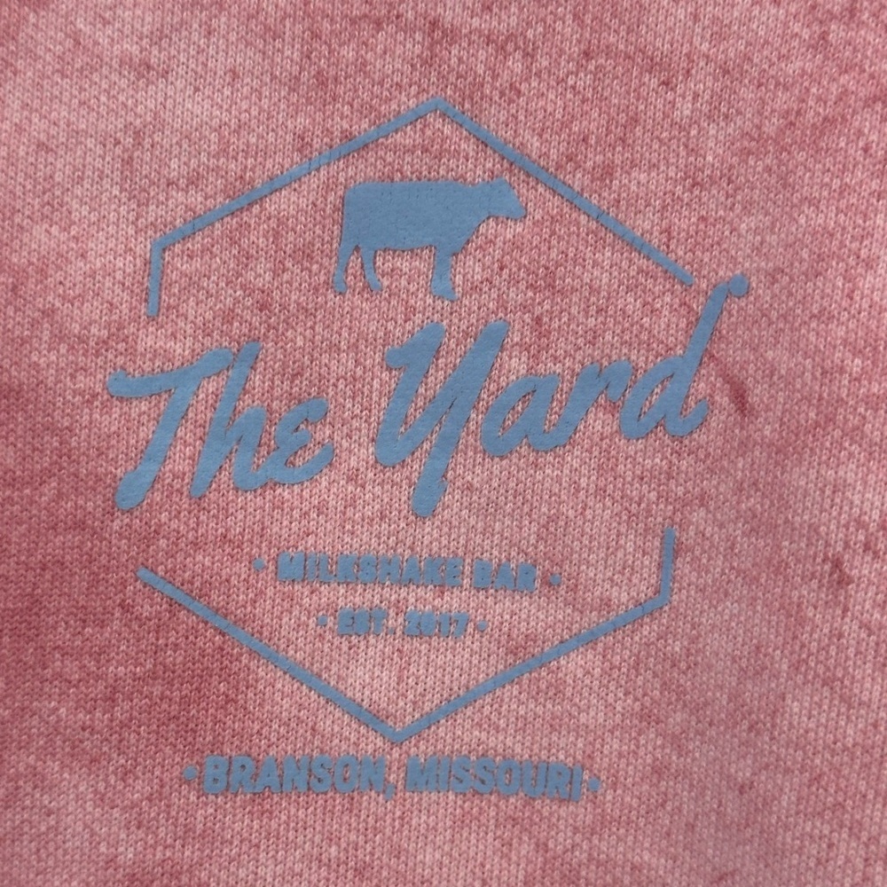 Comfort Colors Pink Swirl Tie-Dyed Men's “The Yard”Crewneck Sweater Size Small